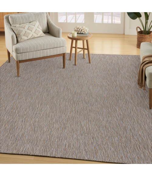 Nourison Practical Solutions Grey Mocha PSL01 10 ft. X 14 ft. Rect. Rug