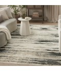 Nourison Serenity Home Grey Multicolor SRH12 7 ft. 10 in. X 9 ft. 10 in. Rect. Rug