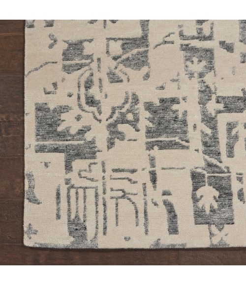Nourison Silk Shadows Ivory Grey SHA19 2 ft. X 3 ft. Rect. Rug