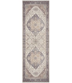 Nourison Vintage Washables Ivory Purple VWS13 2 ft. X 6 ft. Rect. Rug