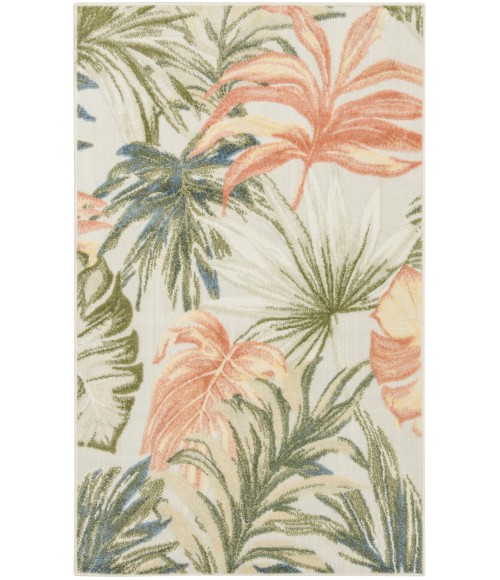 Nourison Aloha Ivory Green ALH43 2 ft. 8 in. X 4 ft. Rect. Rug