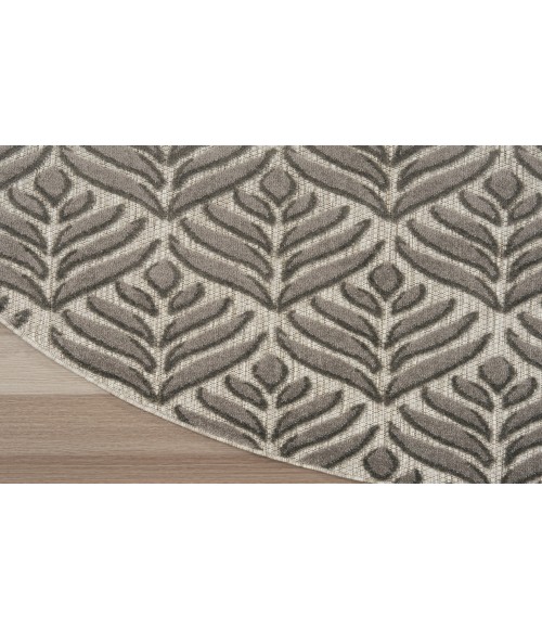 Nourison Aloha Charcoal ALH35 7’10” Round Rug