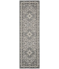 Nourison Grand Villa - Ki80 Grey Area Rug 2 ft. 3 X 7 ft. 3 Rectangle