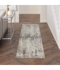 Nourison Tangra Cream Grey TNR05 8 ft. Rect. Rug
