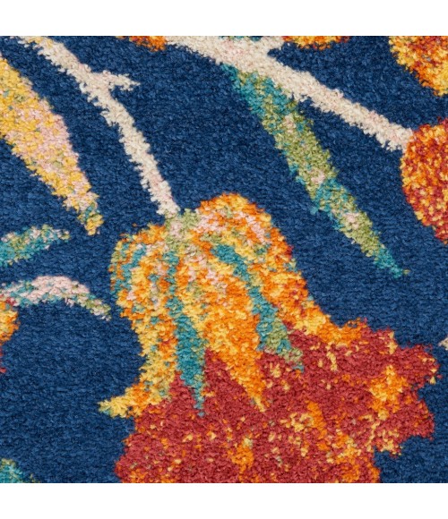 Nourison Allur Area Rug ALR09-Navy Multicolor
