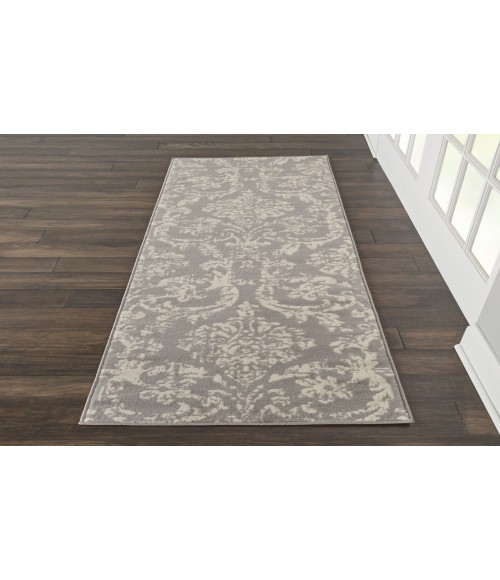 Nourison Jubilant Grey JUB09 2 ft. X 6 ft. Rectangle Rug