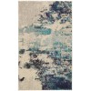 Nourison Celestial - Ces02 Ivory Teal Blue Area Rug 3 ft. X 5 ft. Rectangle