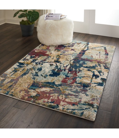 Nourison Fusion Area Rug FSS10-Cream/Multicolor