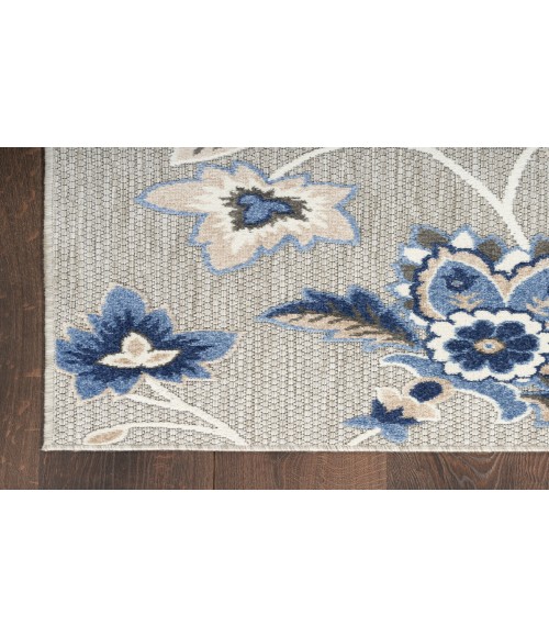 Nourison Aloha Blue Grey ALH31 2 ft. 8 in. X 4 ft. Rectangle Rug