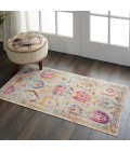 Nourison VINTAGE KASHAN Area Rug Nourison Vintage Kashan Area Rug VKA04-Ivory/Multicolor