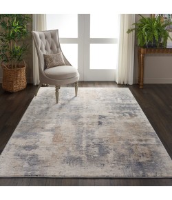Nourison Home Rustic Textures RUS05 Beige Grey 6 ft. X 9 ft. Area Rug