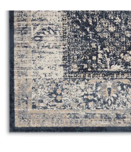 kathy ireland Home Malta Area Rug MAI12-Navy/Ivory