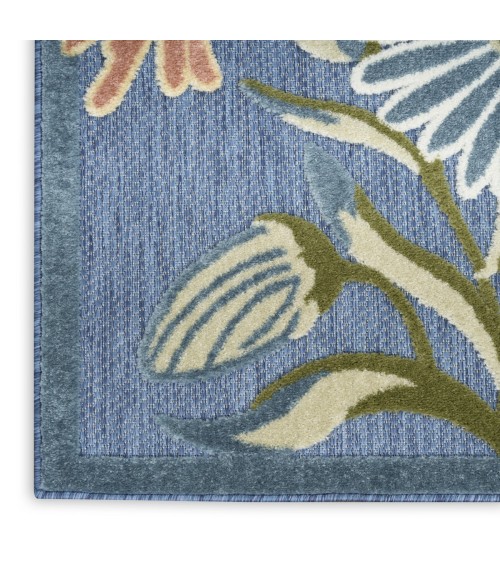Nourison Aloha Blue Sage ALH33 7 ft. 10 in. X 10 ft. 6 in. Rect. Rug