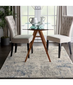 Nourison Rustic Textures - Rus07 Ivory Grey Blue Area Rug 3 ft. 11 X 5 ft. 11 Rectangle