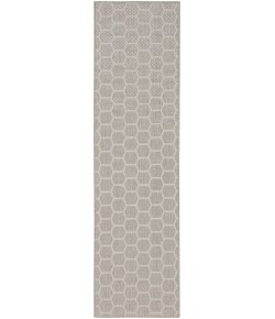 Nourison Twist Reversible 2ft. x 6ft. Grey Modern Rug
