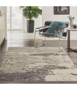 Nourison Celestial - Ces02 Ivory Grey Area Rug 5 ft. 3 X 7 ft. 3 Rectangle