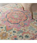 Nourison Passion Round Area Rug PSN25-Ivory/Pink