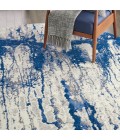 Nourison Twilight Round Area Rug TWI29 Ivory Blue 8' Round