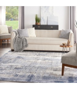 Nourison Grand Expressions - Gne04 Blue Grey Area Rug 7 ft. 10 in. X 9 ft. 10 in. Rectangle