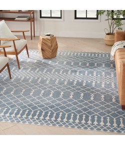 Nourison Astra Washables - Asw10 Blue Area Rug 7 ft. 10 in. X 10 ft. Rectangle