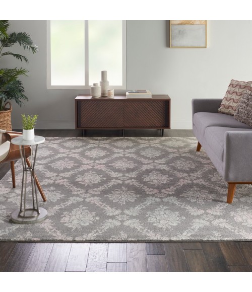 Nourison Tranquil Area Rug TRA09-Grey/Pink