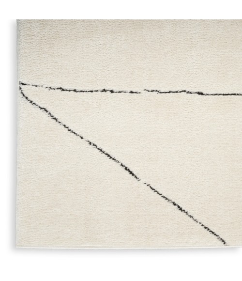 Nourison Modern Comfort Ivory Black Rug MNC02 4 ft. X 6 ft. Rect. - Rugs Town Nourison Modern Comfort Ivory Black MNC02 4 ft. X 6 ft. Rect. Rug