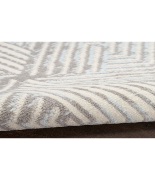 Nourison Grafix Grey GRF39 7 ft. 10 in. X 9 ft. 10 in. Rectangle Rug