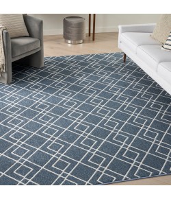 Nourison Modern Lines - Mol01 Denim Area Rug 8 ft. X 10 ft. Rectangle