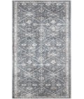 Nourison Astra Machine Washable Dark Blue ASW16 2 ft. 2 in. X 8 ft. Rectangle Rug