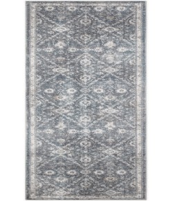 Nourison Astra Machine Washable Dark Blue ASW16 2 ft. 2 in. X 8 ft. Rectangle Rug