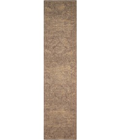 Nourison Home Silken Allure SLK19 Mushroom 2 ft. 5 in. X 10 ft. Area Rug