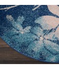 Nourison Tranquil Round Area Rug TRA08-Navy/Pink