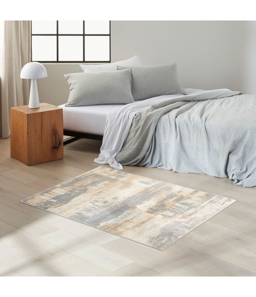 Calvin Klein Enchanting Area Rug ECH02 Ivory/Seaglass