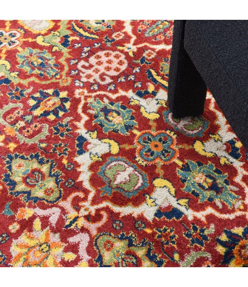 Nourison ALLUR Area Rug Nourison Allur Area Rug ALR03-Red Multicolor