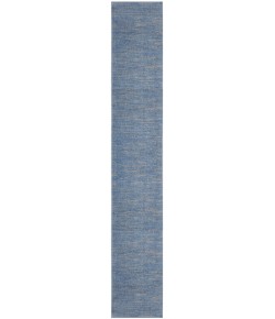 Nourison Essentials - Nre01 Blue Grey Area Rug 2 ft. 2 in. X 20 ft. Runner