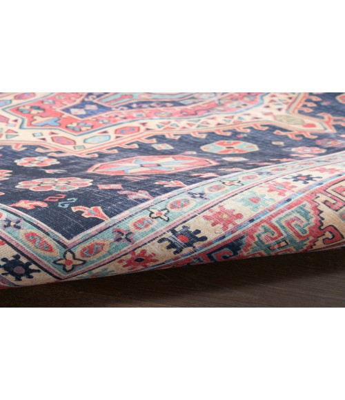 Nourison Vintage Home Navy Rug VNH03 5 ft. X 7 ft. Rectangle - Rugs Town Nourison Vintage Home Navy VNH03 5 ft. X 7 ft. Rectangle Rug