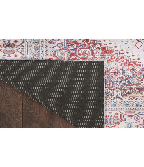 Nourison Vintage Home Ivory Red VNH01 5 ft. X 7 ft. Rectangle Rug