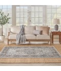 Nourison Quarry Ivory Grey QUA05 4 ft. X 6 ft. Rect. Rug