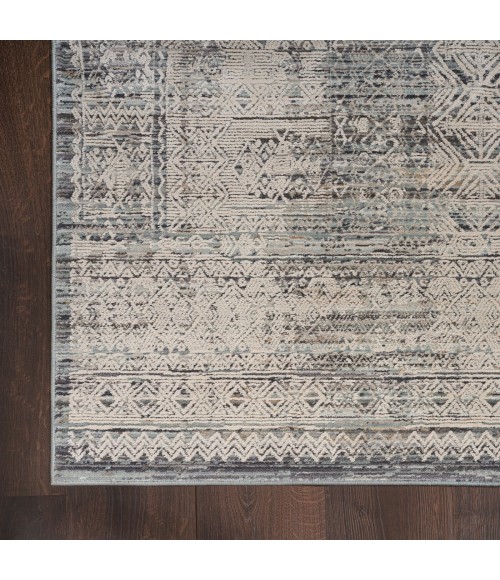 Nourison Lynx Ivory Blue LNX06 12 ft. Rect. Rug