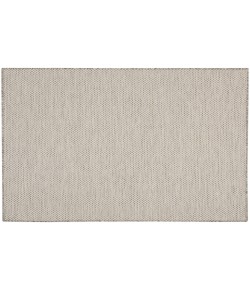 Nourison Courtyard Ivory/Silver COU01 5 ft. Square Rug