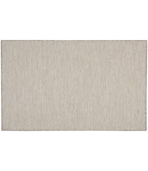 Nourison Courtyard Ivory/Silver COU01 5 ft. Square Rug