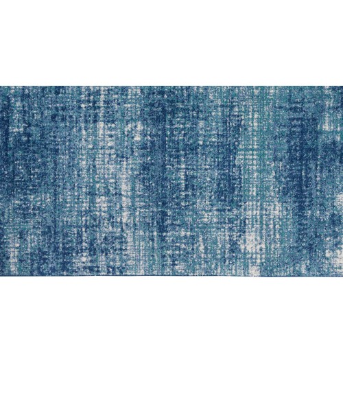 Calvin Klein River Flow Area Rug RFV02 Teal/Ivory Blue