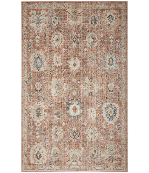 Nourison Oushak Home Rust OUS01 5 ft. 5 in. X 7 ft. 3 in. Rectangle Rug