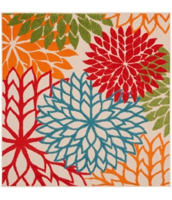 Nourison Aloha - Alh05 Green Area Rug 5 ft. 3 in. X 5 ft. 3 in. Square Square