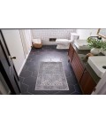 Nicole Curtis Machine Washable Series 1 Grey SR104 3 ft. X 5 ft. Rectangle Rug