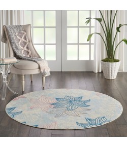 Nourison Home Jubilant JUB08 Ivory Multicolor 5 ft. 3 in. Round Area Rug