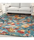 Nourison ALLUR Area Rug Nourison Allur Area Rug ALR09-Turquoise Multicolor