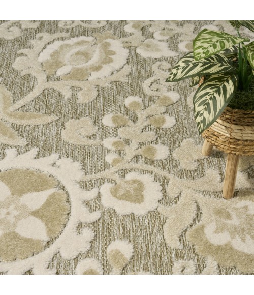Nourison Aloha Ivory Sage ALH17 9 ft. X 12 ft. Rect. Rug