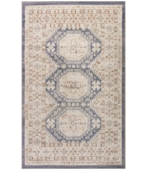Nourison Serenity Home Ivory Blue SRH01 3 ft. 11 in. X 5 ft. 11 in. Rectangle Rug