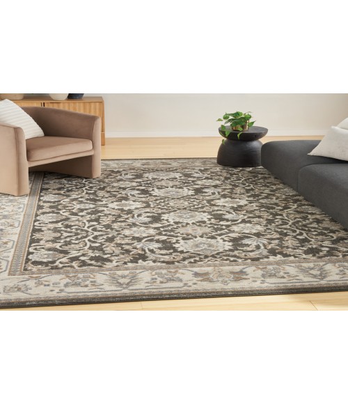 Nourison Serenity Home Ivory Grey Blue Rug SRH02 9 ft. X 12 ft. Rectangle - Rugs Town Nourison Serenity Home Ivory Grey Blue SRH02 9 ft. X 12 ft. Rectangle Rug
